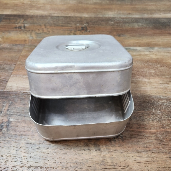 Vintage 40s. WWII Military Metal Aluminium "TM" Food Canteen Box German Army WW2 - Picture 8 of 9
